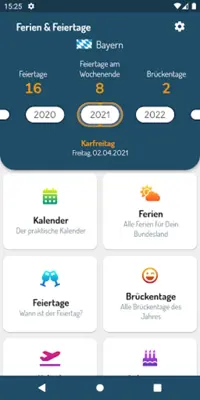 Ferien & Feiertage android App screenshot 0