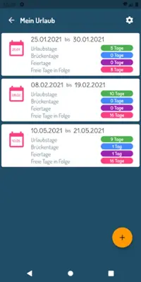 Ferien & Feiertage android App screenshot 2