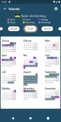Ferien & Feiertage android App screenshot 7